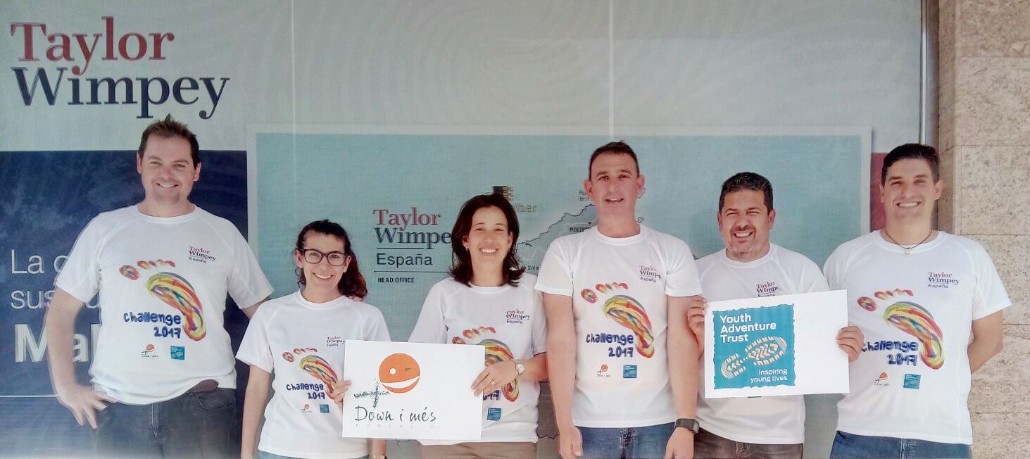Taylor Wimpey España reaches new heights as they tackle the 14 Peak Charity Challenge
